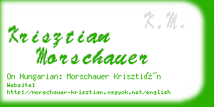 krisztian morschauer business card